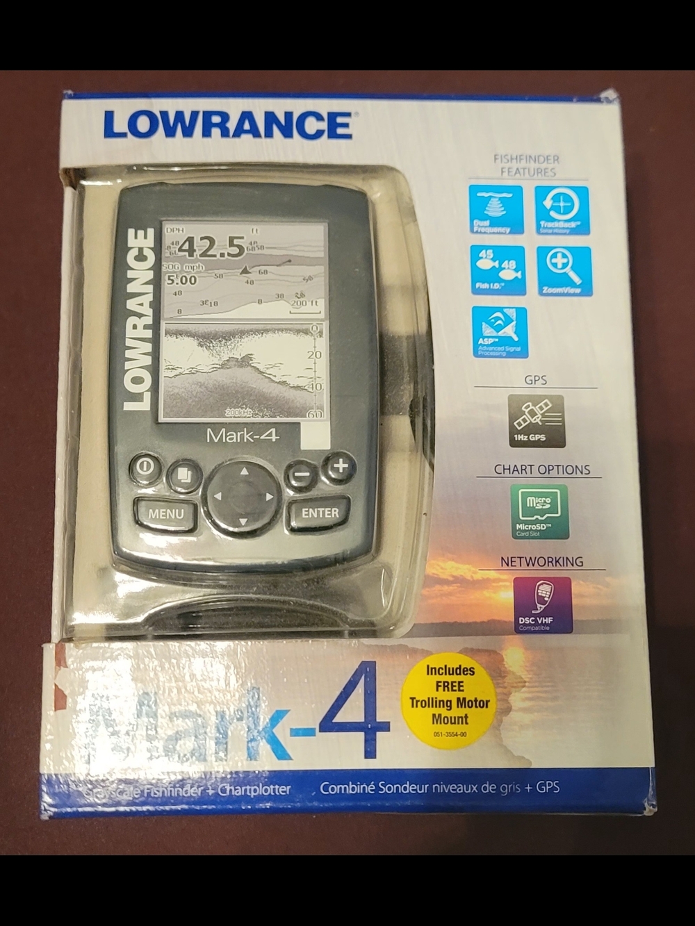 Lowrance Mark-4 Fishfinder Chartplotter - Black